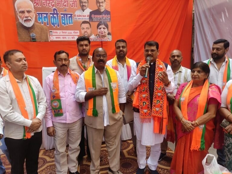 मंडावली मंडल में प्रधानमंत्री नरेंद्र मोदी के ‘मन की बात’ कार्यक्रम का सामूहिक श्रवण आयोजित
